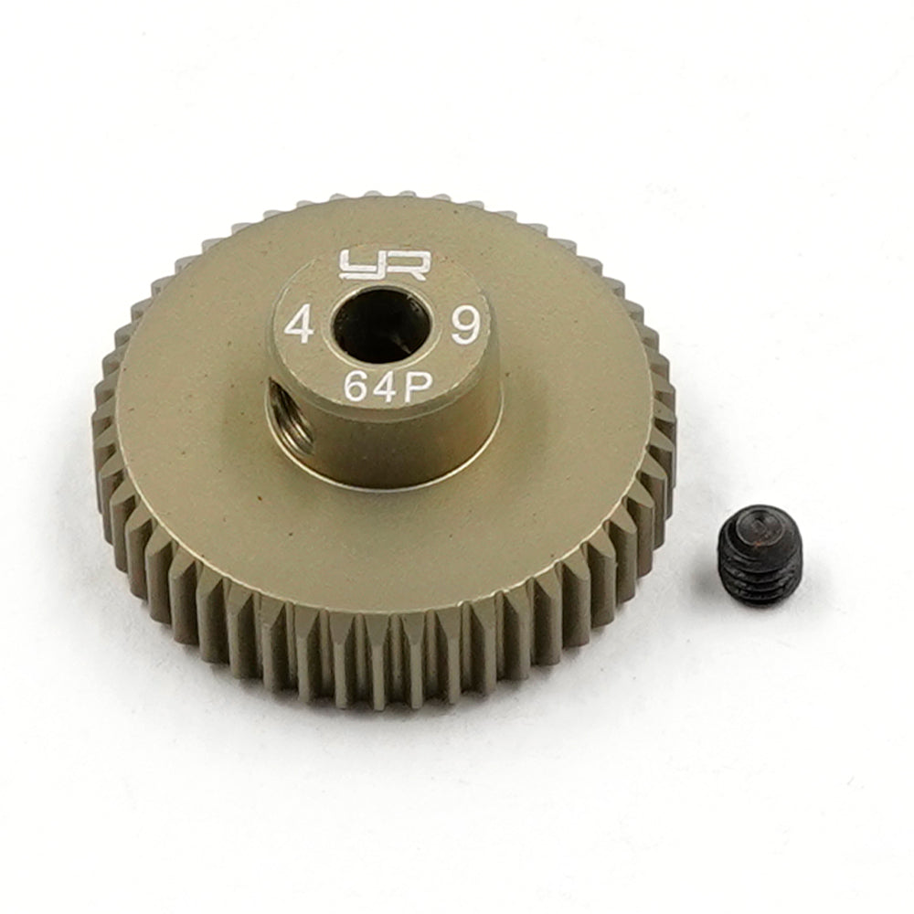 Pinion Gear 64P 49T Aluminum 7075 Hard Coated - Yeah Racing