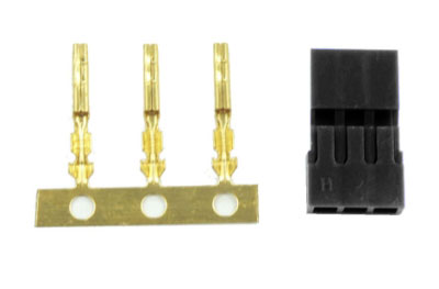 Sanwa Servo Connector Plug Black Pin Housing