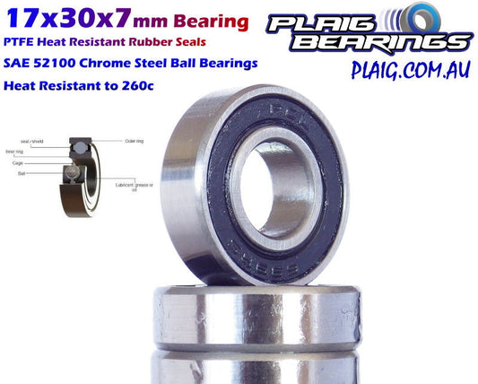 Plaig: 17x30x7mm Bearing - Rubber Seals - 6903-2RS
