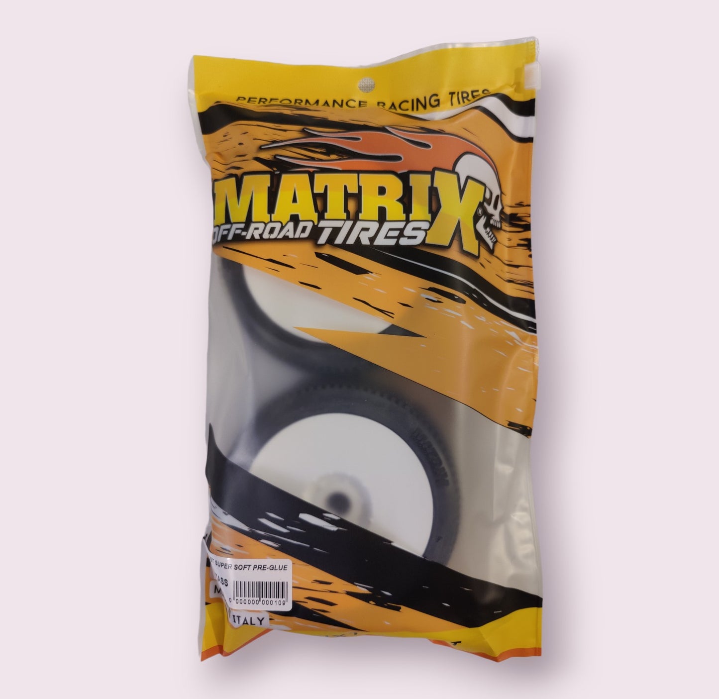 MATRIX 1:8TH OFFROAD PRE-GLUED NEUTRON - CLAY SUPER SOFT PAIR