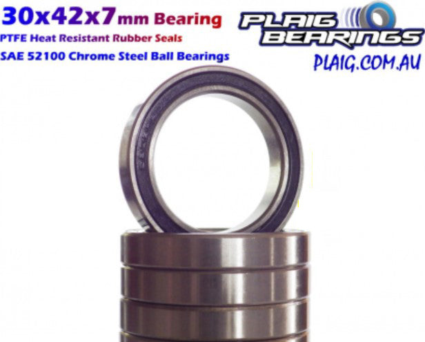 Plaig: 30x42x7mm Bearing - Rubber Seals - 6806-2RS