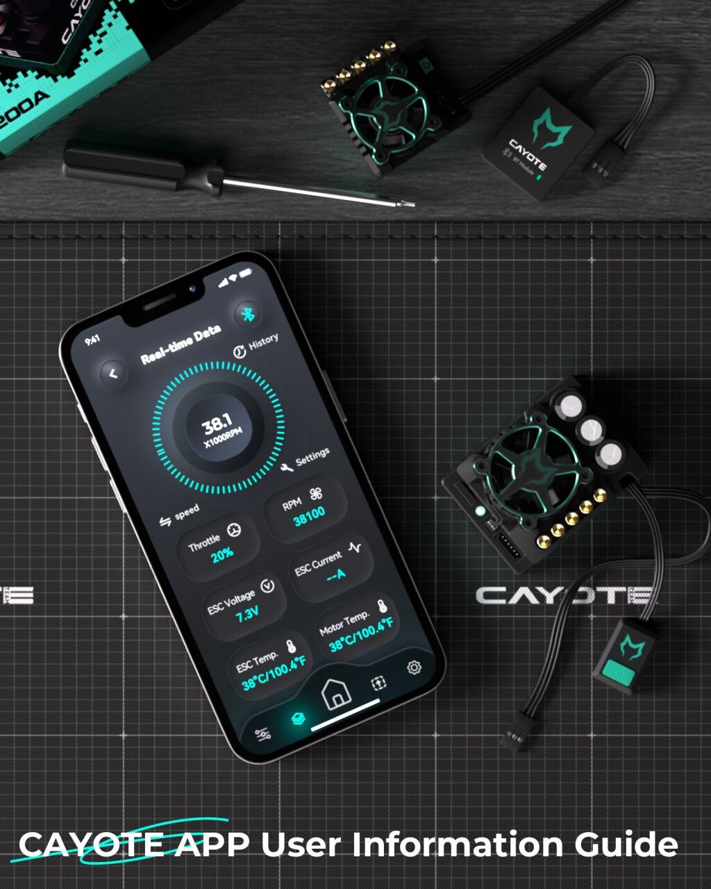 CAYOTE Racing B-Tune Bluetooth Module for Cayote ESC