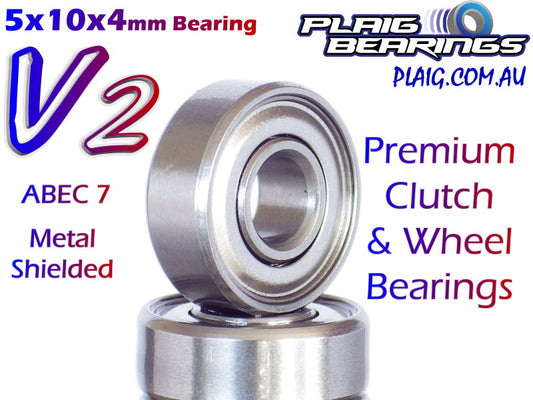 Plaig: 5x10x4mm V2 PREMIUM Bearing - Metal Shielded - MR105zz