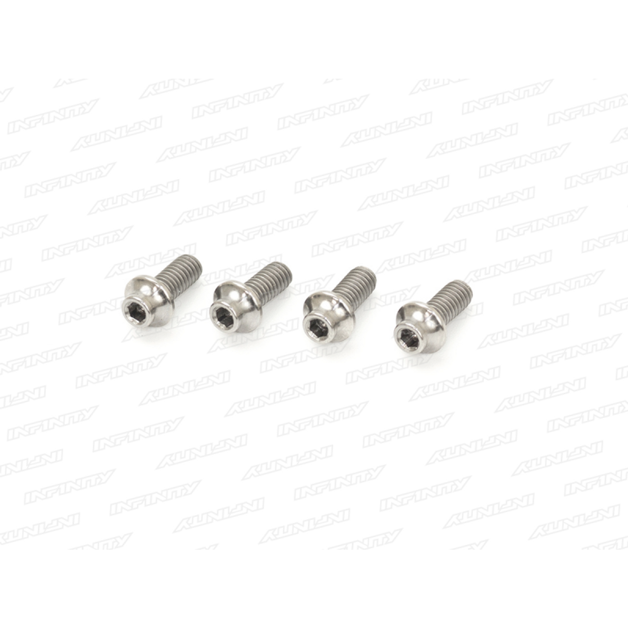 INFINITY M2.5x6mm TITANIUM UFO HEAD SCREW (4pcs)