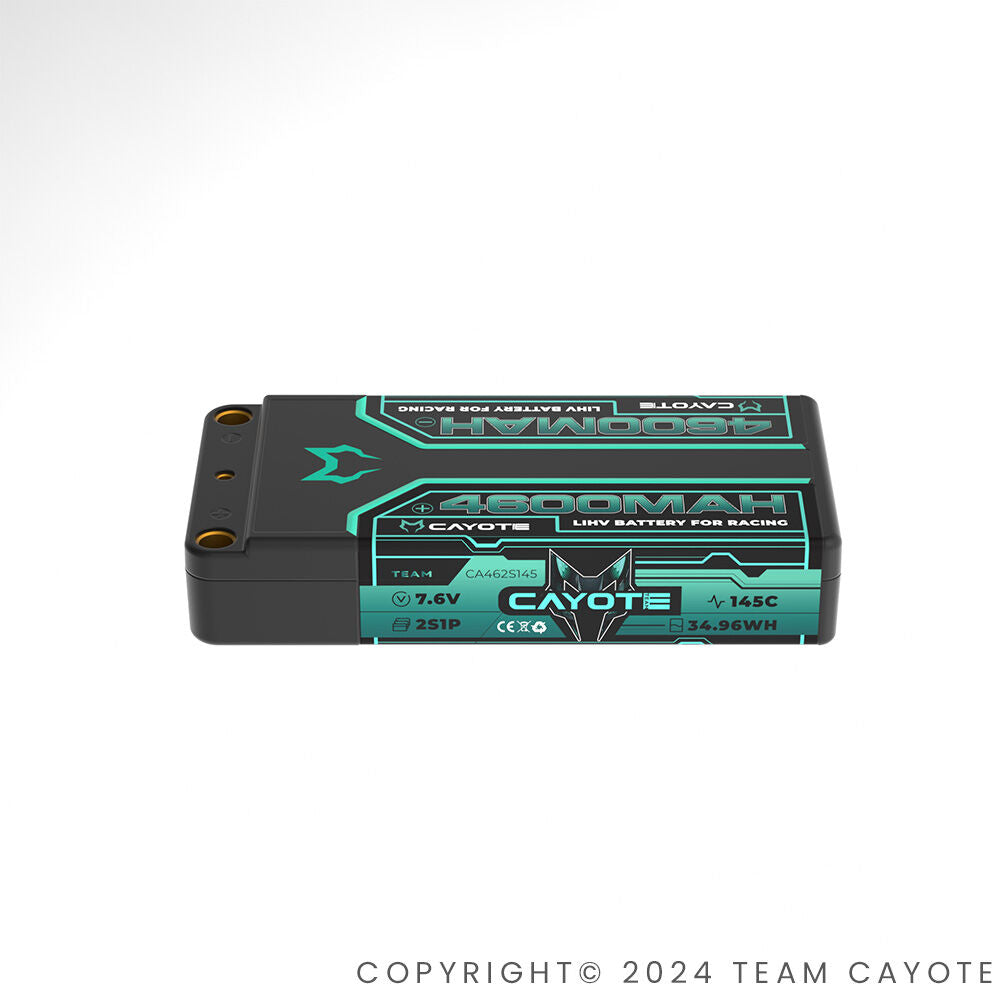 CAYOTE Racing 4600mAh 2S Shorty LiPo Battery 7,6V 145C 163g