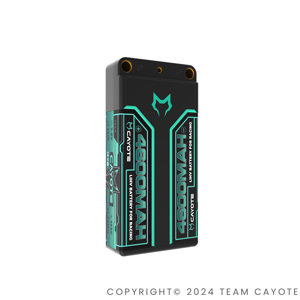 CAYOTE Racing 4600mAh 2S Shorty LiPo Battery 7,6V 145C 163g