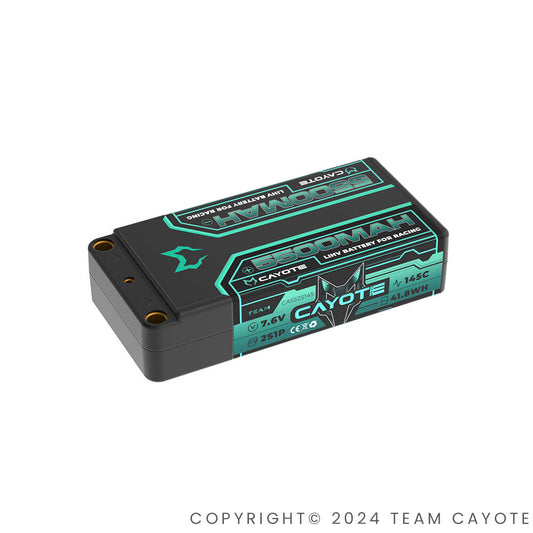 CAYOTE Racing 5500mAh 2S Shorty LiPo Battery 7,6V 145C 203g