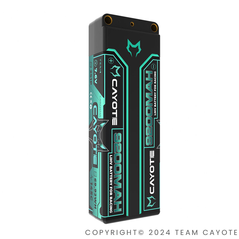 CAYOTE Racing 9200mAh 2S LiPo Battery 7,6V 145C 319g