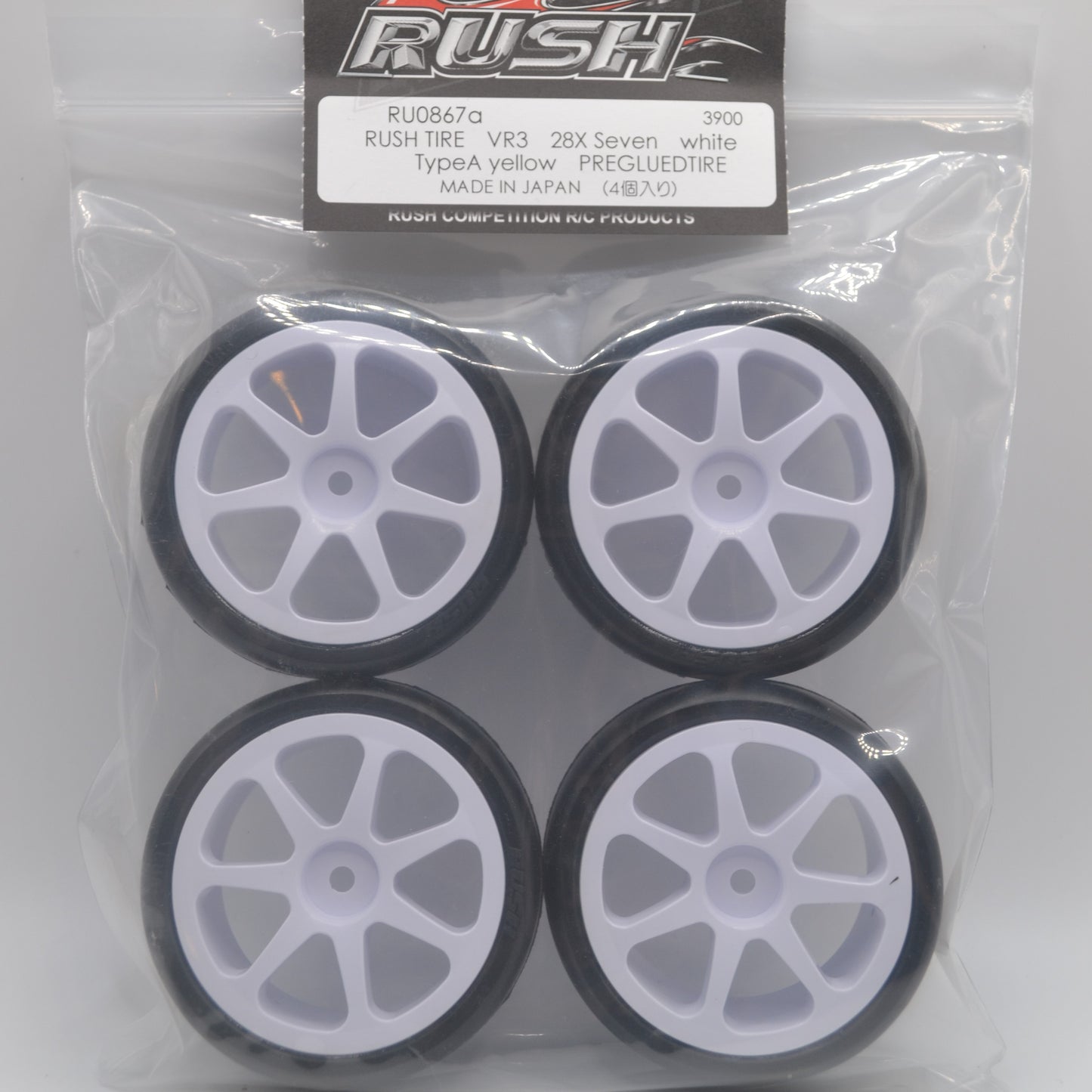 Rush VR3 28X Slick SevenSpoke White Rim