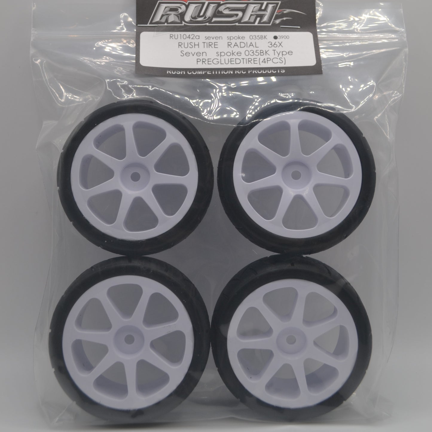 Rush VR3 36X Radial SevenSpoke White Rim