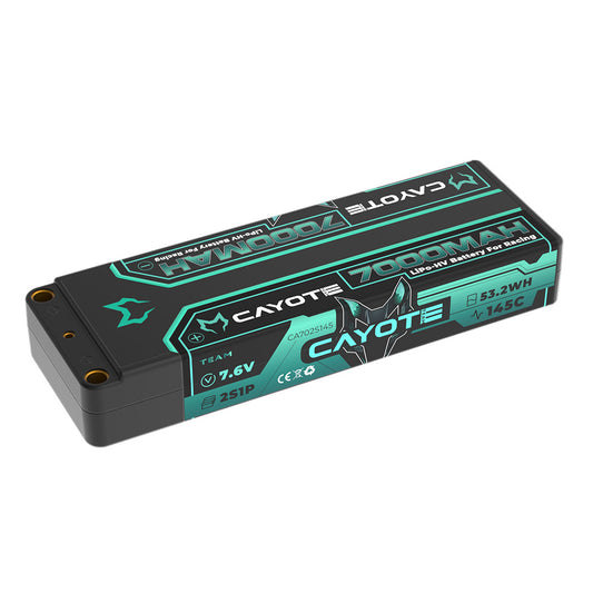 CAYOTE Racing 7000mAh 2S LiPo Battery 7,6V 145C 274g