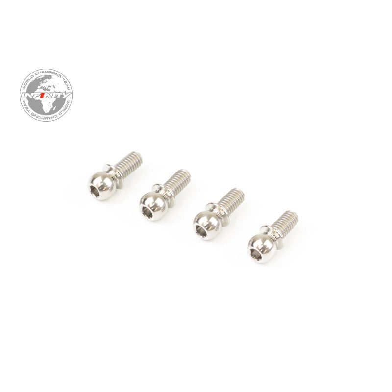 4.85mm TITANIUM UPPER PIVOT BALL STUD (M3x6mm/4pcs)