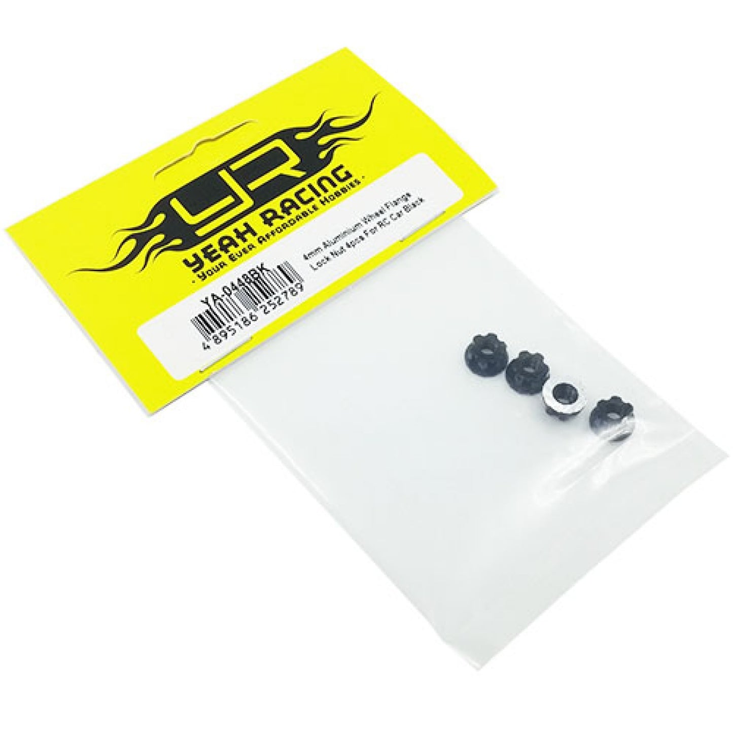 4mm Aluminium Wheel Flange Lock Nut 4pcs For RC Car Black