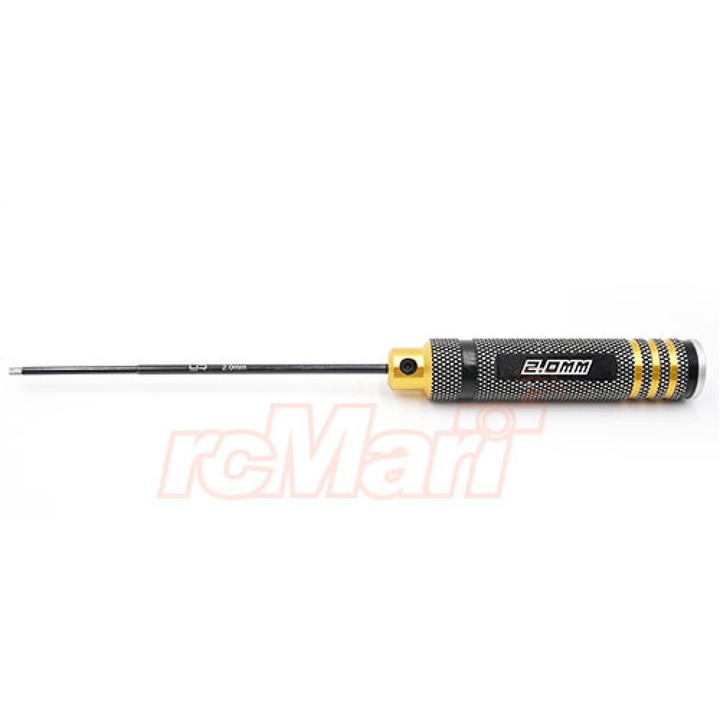 Aluminum 2.0mm Allen Hex Driver Tool Black Gold