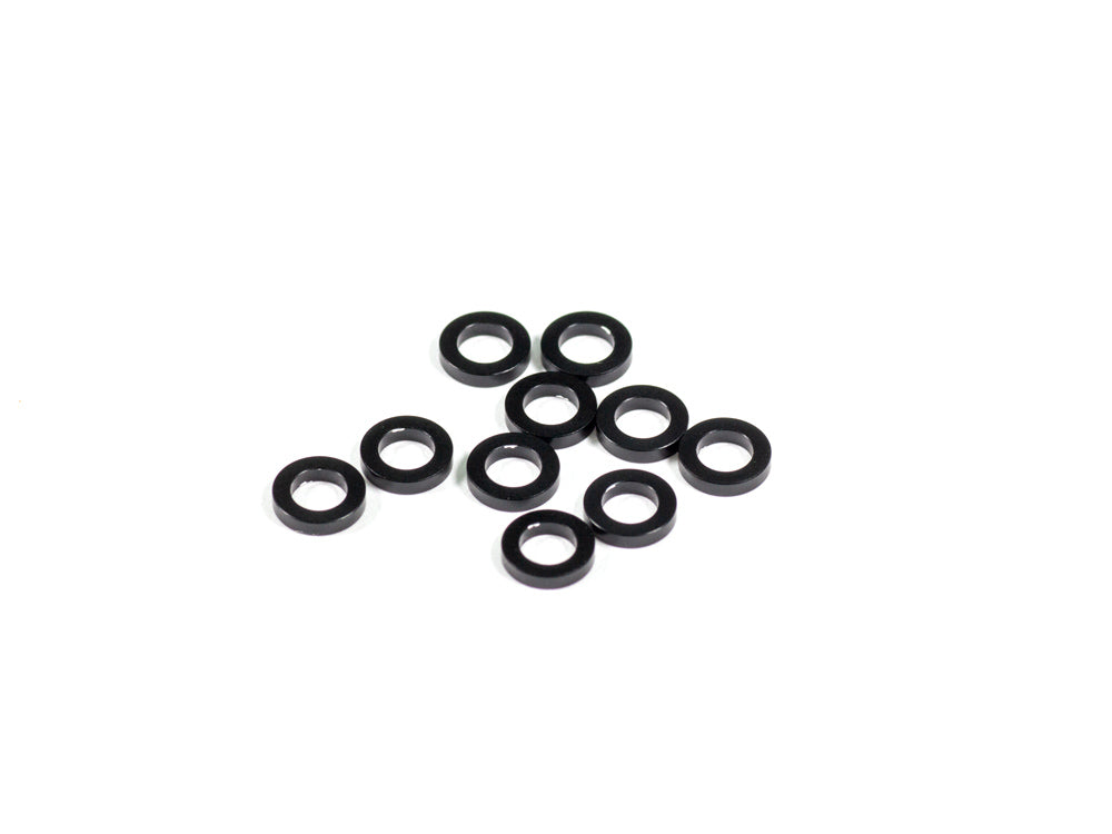 RIDE HEIGHT ADJUST ALUMINUM WASHER 1.0mm (Black/10pcs)