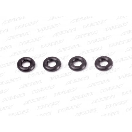 Infinity O-Ring 3x2mm (Black/Soft/4pcs)