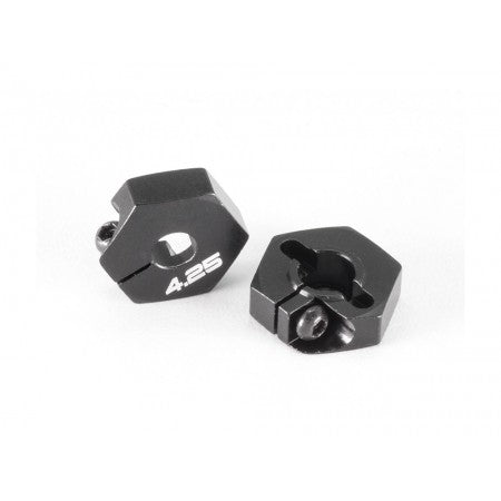Infinity Aluminum Hex Wheel Hub (4.25mm/Black/2pcs)