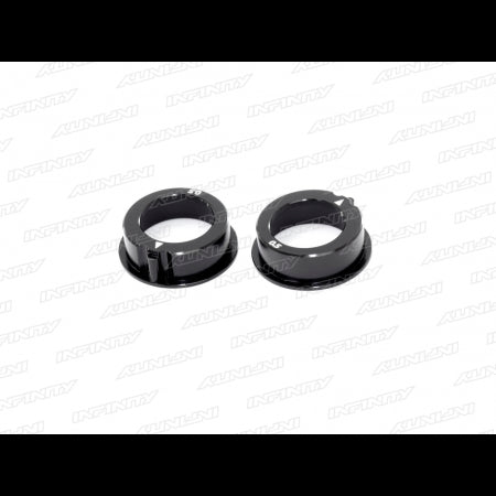 Infinity Aluminum Eccentric Bearing Holder 0.5mm (Black/2pcs)