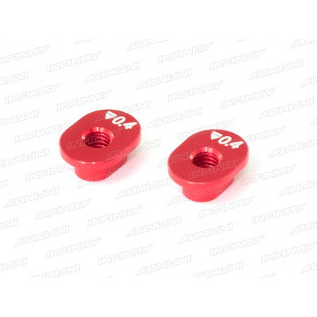 Infinity Aluminum Shock Mount Bushing 0.4mm (2pcs)
