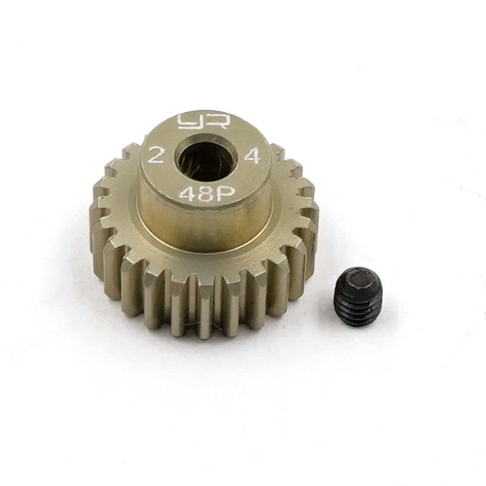 Pinion Gear 48P 24T Aluminum 7075 Hard Coated - Yeah Racing