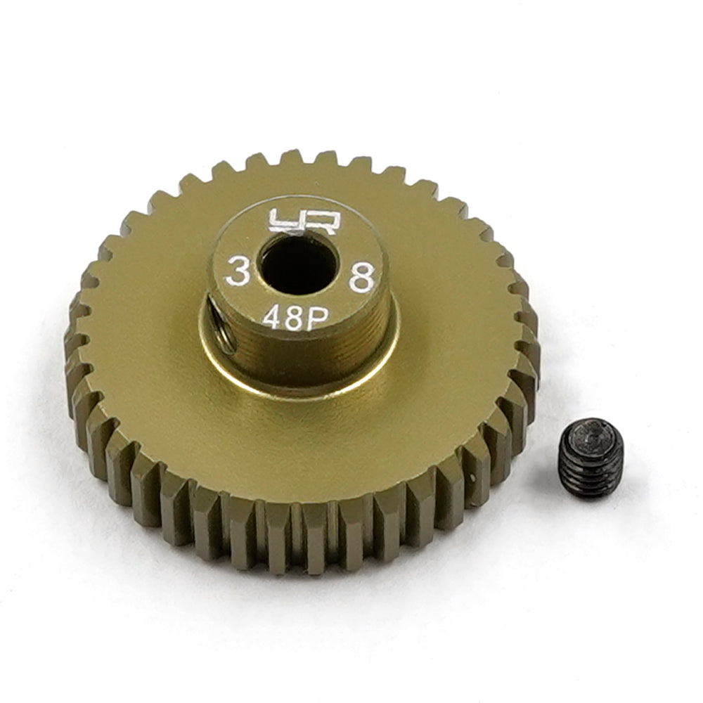 Pinion Gear 48P 38T Aluminum 7075 Hard Coated - Yeah Racing