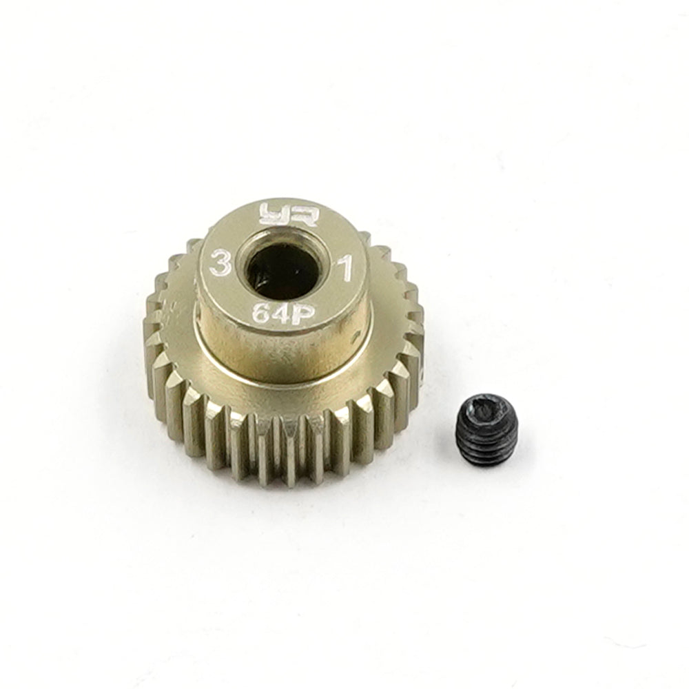 Pinion Gear 64P 31T Aluminum 7075 Hard Coated - Yeah Racing