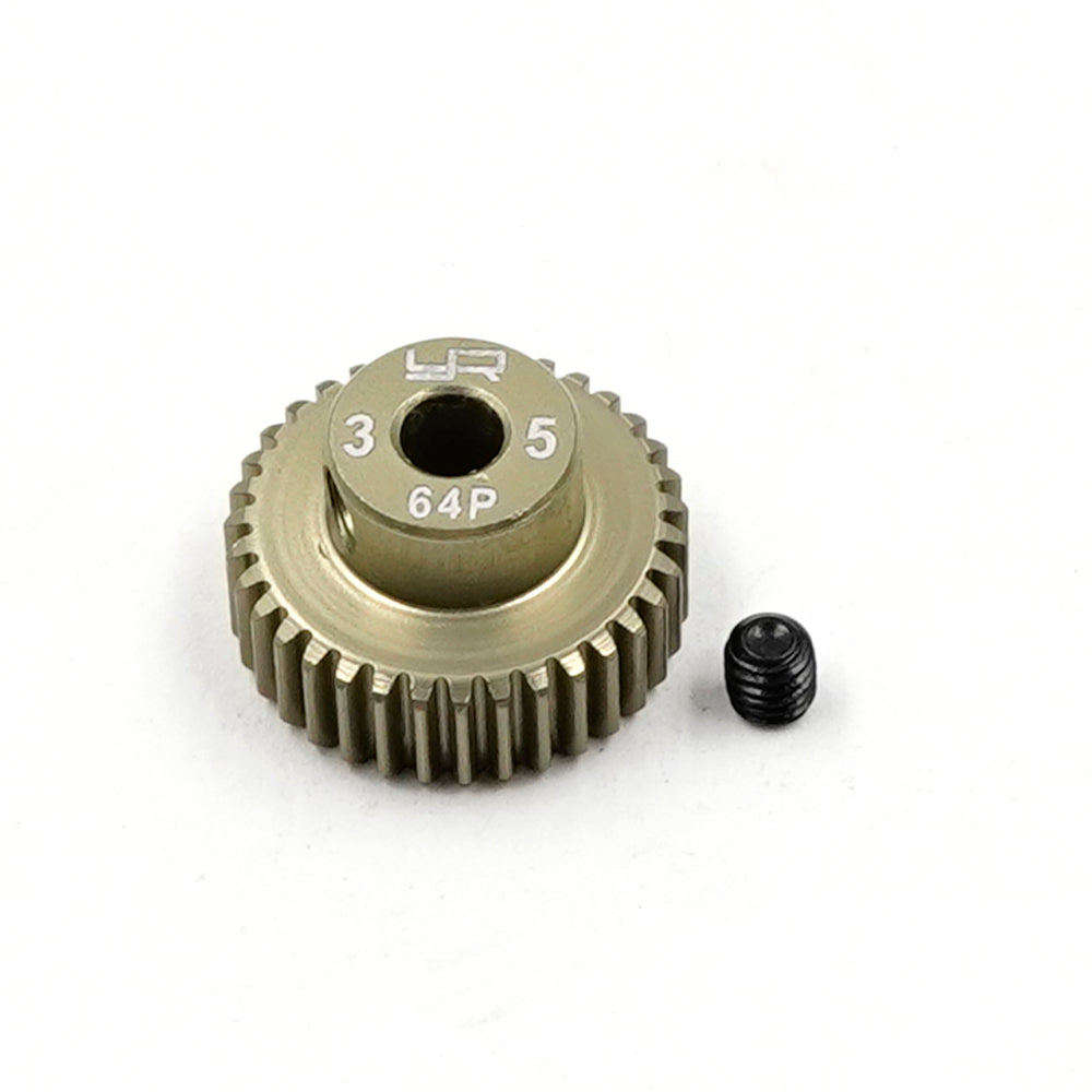 Pinion Gear 64P 35T Aluminum 7075 Hard Coated - Yeah Racing