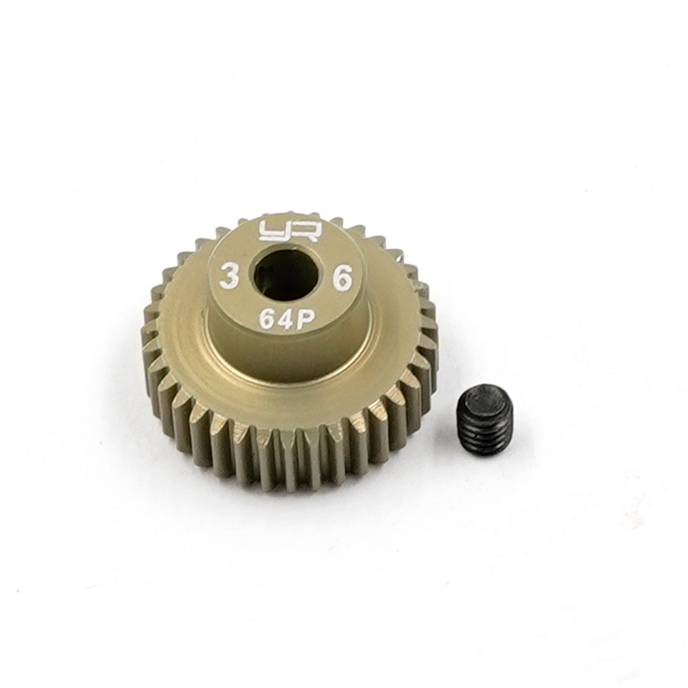 Pinion Gear 64P 36T Aluminum 7075 Hard Coated - Yeah Racing