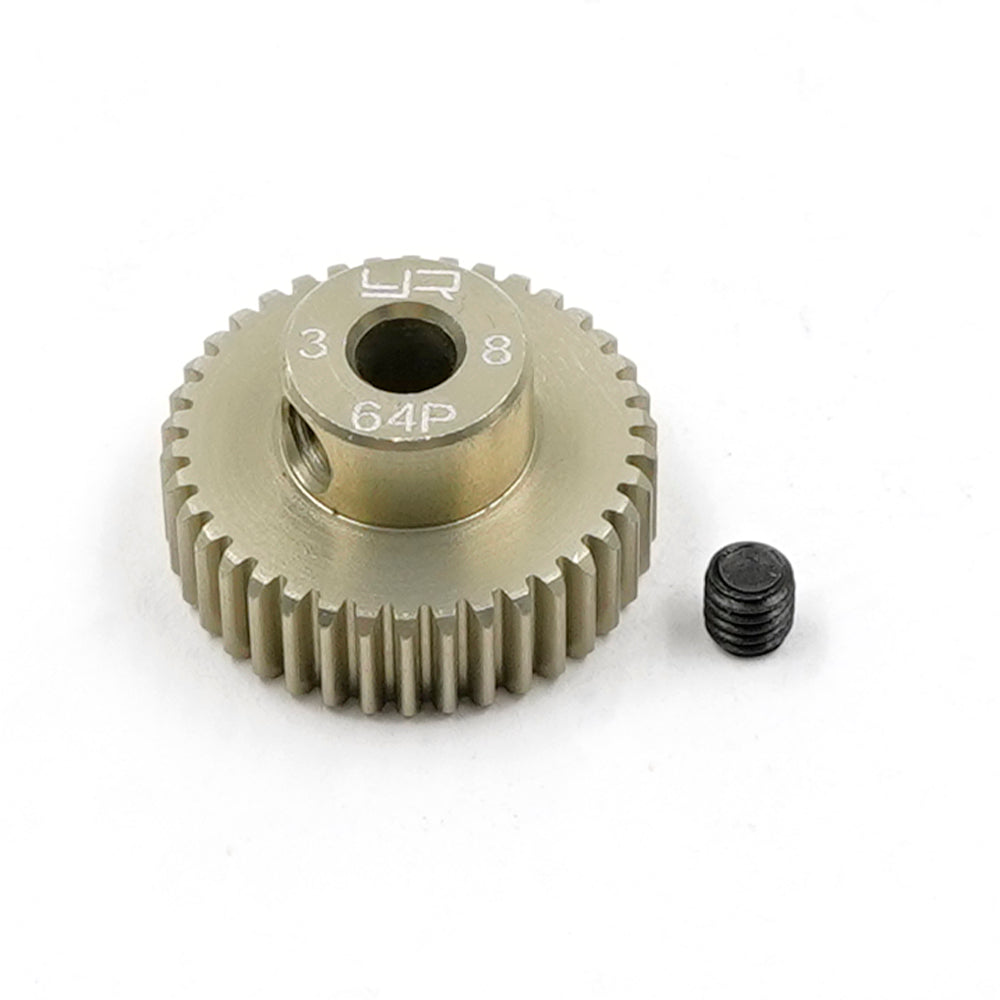 Pinion Gear 64P 38T Aluminum 7075 Hard Coated - Yeah Racing