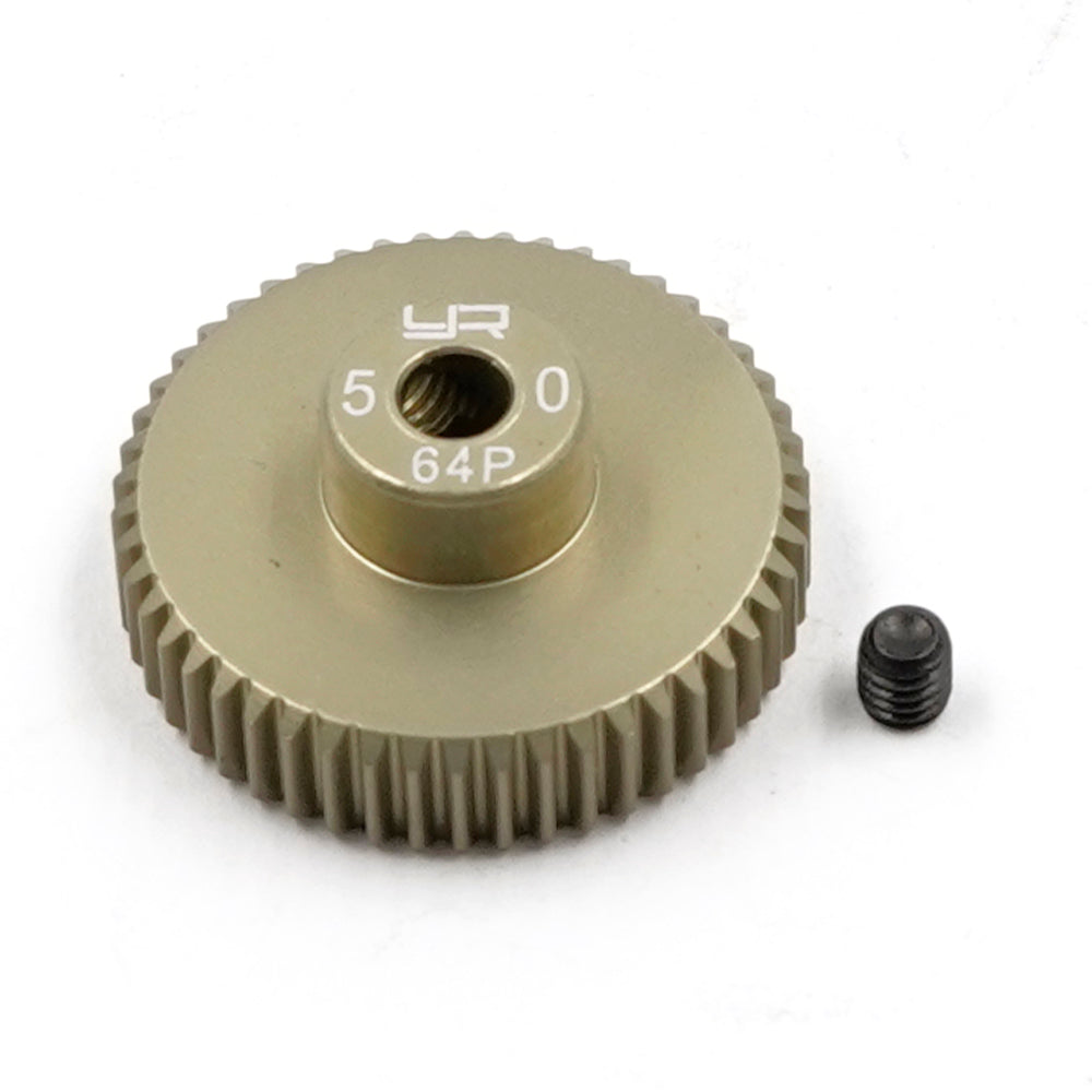 Pinion Gear 64P 50T Aluminum 7075 Hard Coated - Yeah Racing – Lightyear RC