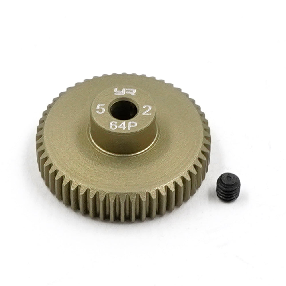 Pinion Gear 64P 52T Aluminum 7075 Hard Coated - Yeah Racing