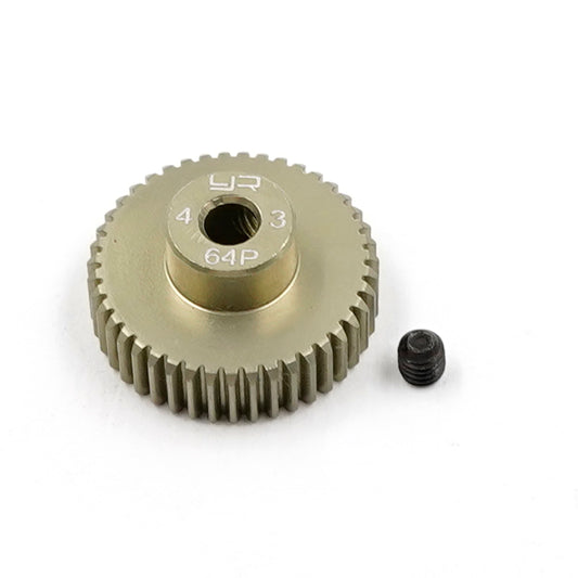 Pinion Gear 64P 43T Aluminum 7075 Hard Coated - Yeah Racing