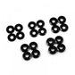 Aluminium M3 X 8mm Flat Washer 0.5 / 1 / 1.5 / 2 / 2.5 4pcs each - Yeah Racing