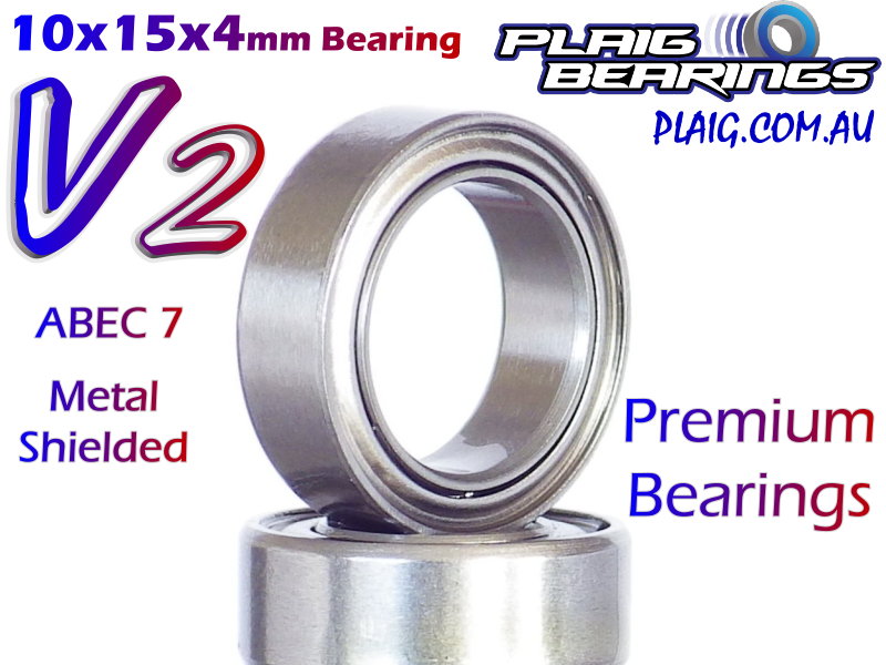 Plaig: 10x15x4mm V2 PREMIUM Bearing - Metal Shielded - MR6700zz