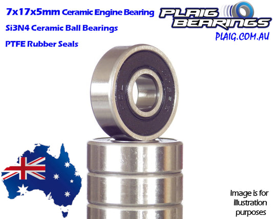 Plaig: 7x17x5mm Nitro Engine Ceramic Front Bearing MX Speed Series - MR697EC-2RS