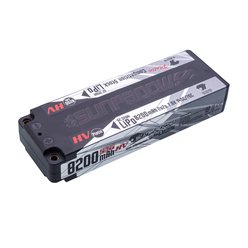 Sunpadow High-End Platin Lipo LiHV 8200mAh-7.6V-140C 5mm Bullet