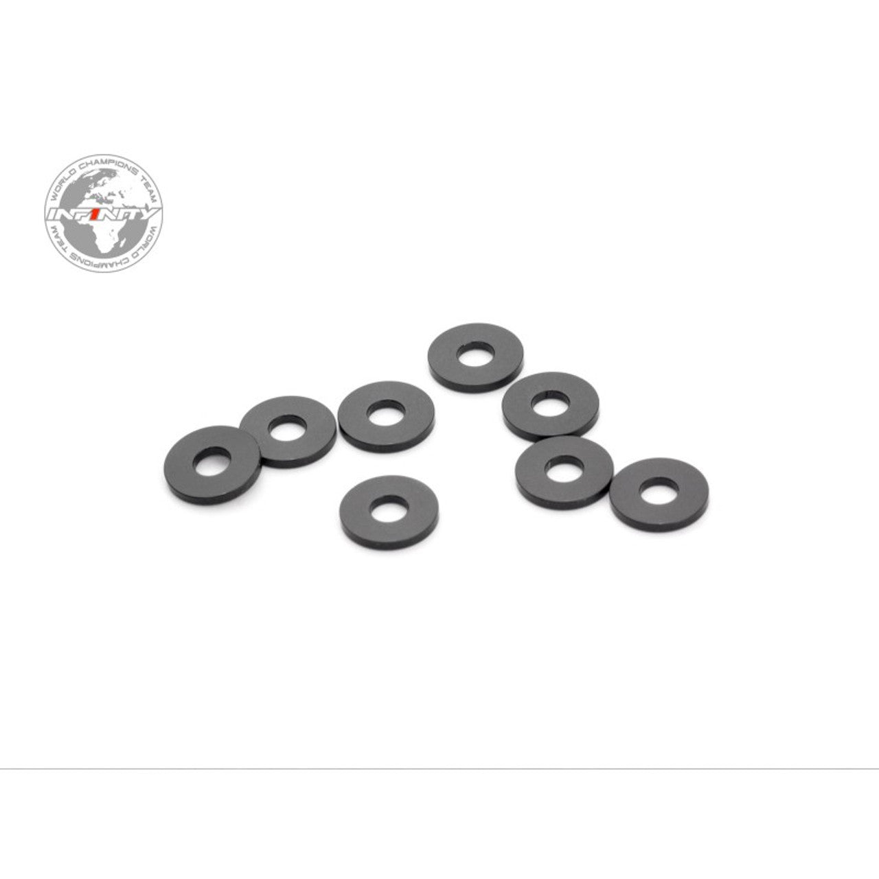 ALUMINUM WASHER 3x8x1.0mm (Black/8pcs)