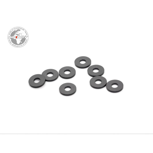 ALUMINUM WASHER 3x8x1.0mm (Black/8pcs)