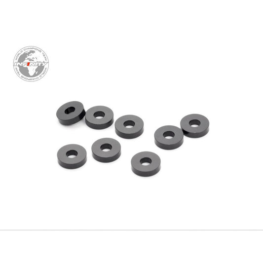 ALUMINUM WASHER 3x8x2.0mm (Black/8pcs)