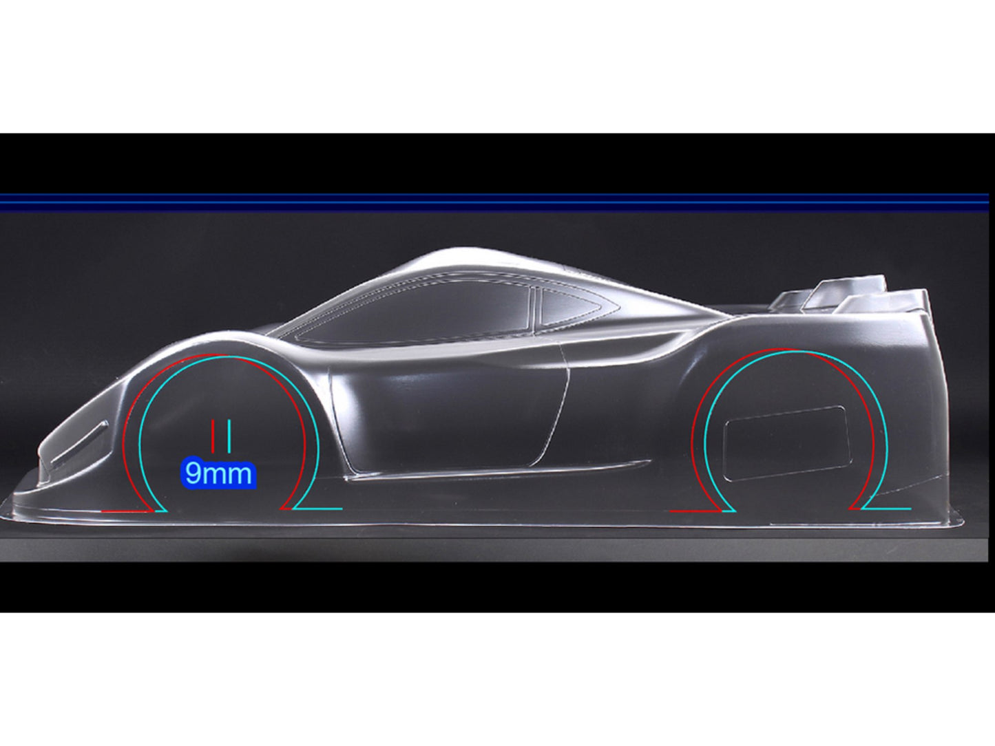 Blitz GT7 Pista 1/8th On-Road GT Body-Shell 0.7mm with Wing Type S