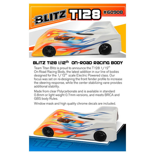 BLITZ T128 1/12 On Road Racing (0.7mm)