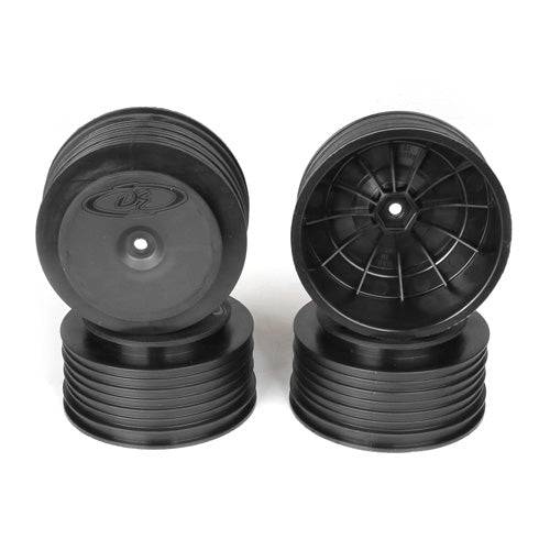 Speedline Plus SC Wheels for TLR 22SCT - TEN-SCTE / TEKNO SCT410 / BLACK / 4pcs 2.2/3.0in