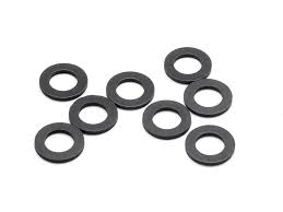 RUBBER BODY MOUNT SPACER S (6x10x1.0mm/8pcs)