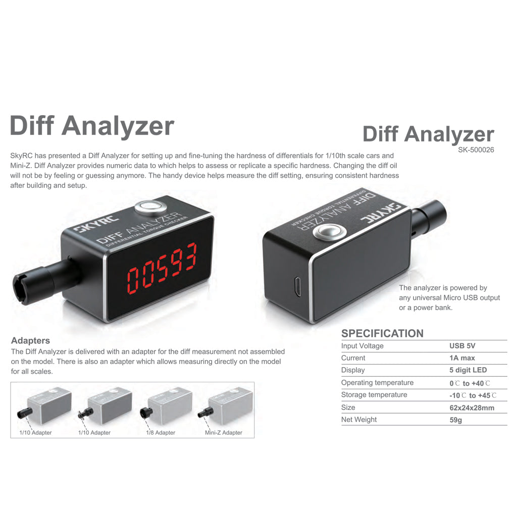 SkyRC DFC020 Diff Analyzer