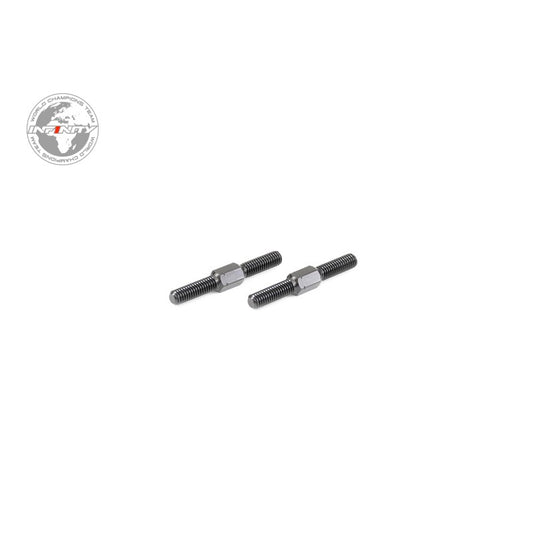 ALU TURNBUCKLE M3x25mm (Black/2pcs)