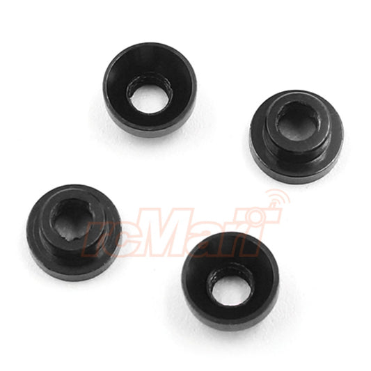 Aluminum Servo Washer M3 Thread 4pcs Black