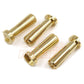5X18mm Gold Male Bullet Plug 4 pcs