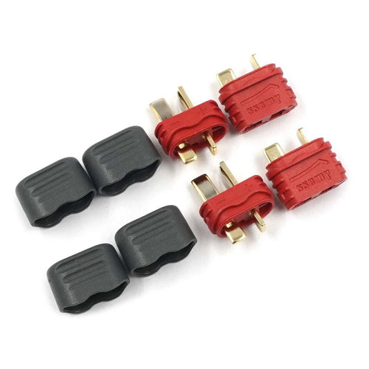 T Plug Deans Male & Female Connectors with Insulating Caps 2 Sets