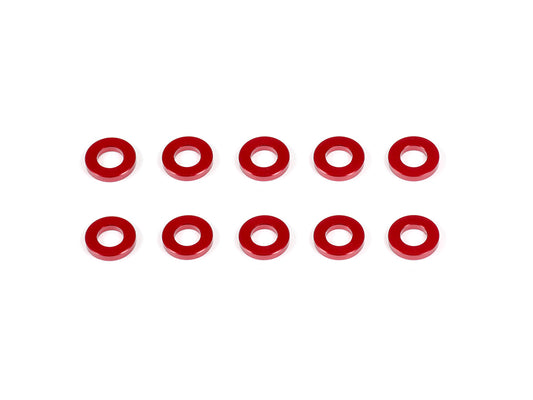 Infinity Aluminum Washer 3x6x1.0mm (Red/10pcs)