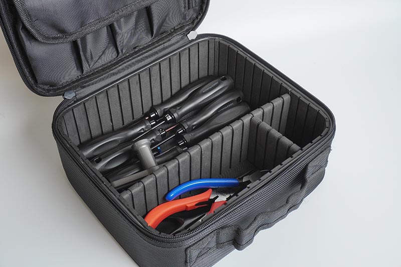 Koswork 260x230x95mm Hard Frame Tool/Charger Bag/Equipment Case (w/partition plates)